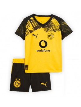 Borussia Dortmund Replika Hemmakläder Barn 2025-26 Kortärmad (+ byxor)